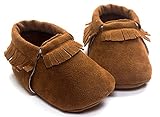 ロイヤルキューティー赤ちゃんソフトモカシンベビーベッド靴最初Walkers – ブラウン1 カラー: ブラウン