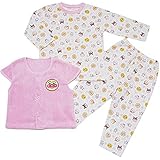 アンパンマン ニットキルト ベスト付き 長袖パジャマ Anpanman 【YP】 j-fa2904 95cm ピンク