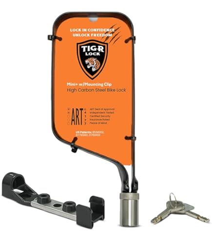 Amazon.co.jp: APEX TI - 軽量チタン折りたたみ自転車ロック