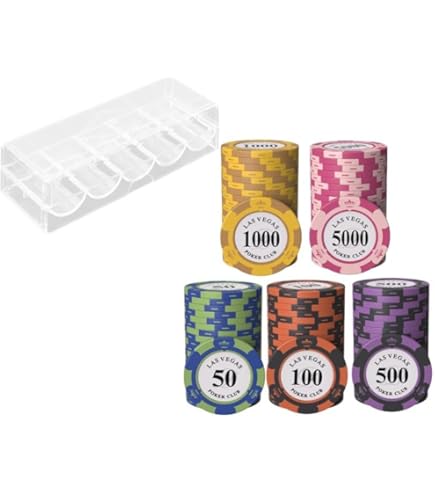 大量ポーカーチップまとめ Amazon | iimono117 ポーカーセット チップ500枚 アルミケース