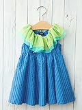 Caldia カルディア ベビー サッカー ストライプ ノースリ ワンピース 赤ちゃん 女の子 ワンピ ベビー服