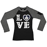 NHL Girls Toronto Maple Leafs AthleticロングスリーブTシャツ(箔プリント)
