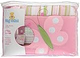 Big Oshi "Butterfly Blossom Collection" 4-Piece Crib Set - pink, one size by Big Oshi [並行輸入品]