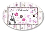 The Kids Room by Stupell Paris Madamoiselle Tres Chic with Eiffel Tower Oval Wall Plaque by The Kids