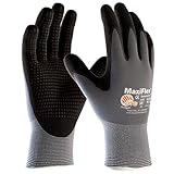 ミドリ安全 ATG グリップ強化 精密 作業手袋 MaxiFlex Endurance 34-844 S