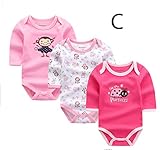 beatrbior 3 pieces baby jumpsuit girl and boy (C, 0-3月)