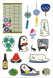 concombre 夏のウォールステッカー 縁側