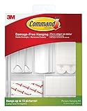 Picture Hanging Kit, 3-Sawtooth Picture Hangers, 2-Wire-Backed Picture Hangers, 5-Large Strips, 4-Se