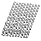 uxcell ツイストドリルビット ストレートシャンク 4.0mm直径 マラブル HSS 10個入り