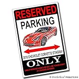 予約駐車場2016 Chevrolet Corvette Stingrayのみ8 x 12メタルポスター