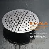 Generic cp1600a : BAKALA Freeshipping 8 inch 10 Inch 12 inch 16inch Round bathroom rain shower head 