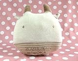LOVE BABYうしシリーズ☆授乳枕（完成品）約21Ｘ24cm腕バンド付き オーガニックコットン＆刺繍入【丑年　出産祝】
