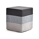 彼の靴スツールスツール化粧リビングルームのベッドルームを変更取り外し可能なカバー一般的な家庭を踏み台に置くことができ31x31x35cm (色 : Gray)