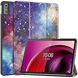For Lenovo TAB7 / Lenovo Tab M10 5G / Lenovo Tab M10a 5G ケース 【larfbulroc】軽量 薄型 PU レザー スマート カバー 耐衝撃 傷防止 ハード 背面 ケース 三つ折り スタンド オートスリープ ウェイクアップ 機能 レノボ TAB 7 / Tab M10 5G / Tab M10a 5G 対応 (YH)