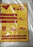 6 Pieceセット – 9 x 12プラスチックドロップ布 – 2 Mil