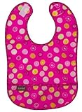 Kushies Waterproof Bib, Pink Circle, Infant by Kushies [並行輸入品]