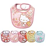 (キキララ/ワンサイズ)ベビー スタイ よだれかけ 女の子 sanrio サンリオ Hello Kitty ハローキティ マイメロディ ポムポムプリン キキララ 綿100% キャラプリント マジックテ