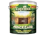 (Rustic Brown) - Cuprinol LMFCRB6L 6 Litre Less Mess Fence Care - Rustic Brown