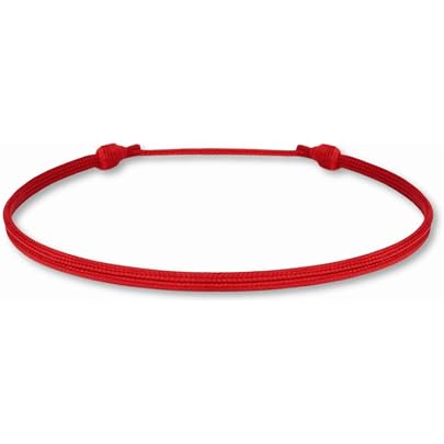 Thin Pink Cord Bracelet - Adjustable Nylon String Friendship Bracelet For Men & Women | Waterproof, Unisex