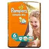 Pampers Simply Dry Size 6 Extra Large 16kg+ (19) - Pack of 6 by Pampers