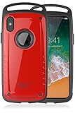 【ROOT CO.】Gravity Shock Resist Case Pro.【耐衝撃 衝撃吸収 iPhoneXカバー 米軍MIL規格取得予定】ストラップ / カラビナ取り付け可 ルートコー iPhone X【レッド/グロス】 Qi充電対応