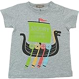 【H28年春夏物】 nico hrat(ニコフラート) 製品洗い加工済み 42/2天竺帆船Tシャツ 110cm/MG NO.B-260103