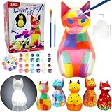 描ける 猫ランプ お絵描きキット 工作キット DIY 手作手作りキット 動物ランプ 間接照明 子供 メイキングトイ 男の子 女の子 プレゼント おもちゃ (ねこ)