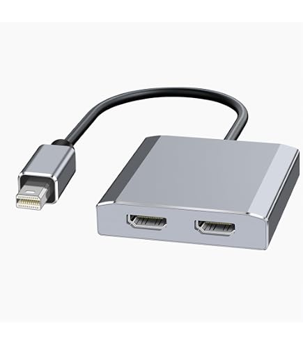 Amazon.co.jp: DisplayPort to デュアル HDMI アダプター 4K@60Hz