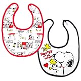 スヌーピー 2枚セットスタイ (よだれかけ/ベビーエプロン) SNOOPY ベビー用品