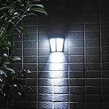 ソーラーライト ガーデンライト LEDライト センサーライト 夜間自動点灯 防水 電池不要 省エネ 防犯 屋外照明 玄関 壁掛け 庭先用 車道/歩道/芝生/庭/地震・災害時に適用 (昼色)
