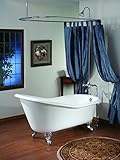 Cheviot Products Inc。2134-wc-ab-0-raintreeグリーンカスタマイズされたスリッパCast Iron Bathtub Withフラット領域の蛇口穴/アンティークブロ