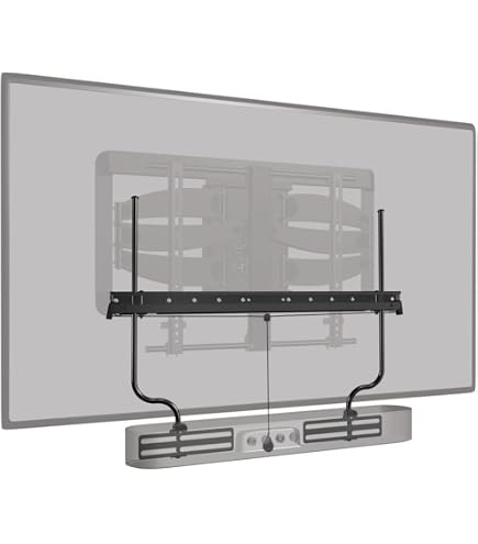 Amazon | WALI ユニバーサルサウンドバーマウントブラケット テレビ上