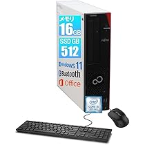 Amazon.co.jp: 【爆速メモリ16GB】富士通 デスクトップパソコン