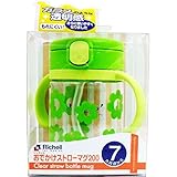 ストロー マグ 軽くて丈夫 人気の リッチェル ラクレ おでかけストローマグＲ２００ グリーン【4個セット】