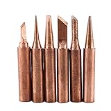 SoarUp こて先 　コテ先 白光　コテ先 カッター 無鉛 銅製 低温はんだステーションツール 6pcs 900M-T