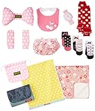 人気5ブランド(エクスプレナード1点、ラヴィ2点、ラヴィNewYork4点、マンディ2点、ミキハウス1点)豪華10点 ギフトセット ブルーカモレッドフリルドット a432