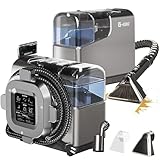 スチームクリーナー【日本チーム開発・業界初の収納設計・アップグレード版3000mlデュアルタンク】1台4役 音声ガイド 19000Pa超強吸引力 カーペットクリーナー 100℃高温スチーム 自動洗浄機能 360度回転キャスター付き 静音 PSE認証済み カーペット洗浄機 布洗浄機 染み抜き 絨毯クリ