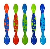 The First Years Two Scoop Infant Spoons, 5 Pack Blue by The First Years [並行輸入品]