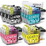 バウストア Brother LC411-4PK 互換インクカートリッジ 12個 対応機種： DCP-J928N DCP-J926N DCP-J528N DCP-J526N DCP-J915N DCP-J914N DCP-J1800N MFC-J905N MFC-J904N MFC-J939DN MFC-J939DWN MFC-J739DN MFC-J739DWN
