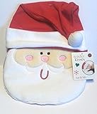 Holiday Tender Kisses幼児刺繍サンタ帽子&よだれかけ