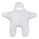 (トヨベイ)Toyobuy 秋冬 ベビー 子供用 星形 ブランケット 赤ちゃん対応 ネグリジェ ボディスーツ マーメイド ブランケット 着る毛布 ひざ掛け 寝袋 シュラフ おくるみ グレー