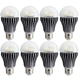(8 Pack) Fusion Lamps A19 8W Dimmable LED Light Bulb (4000K) [並行輸入品]