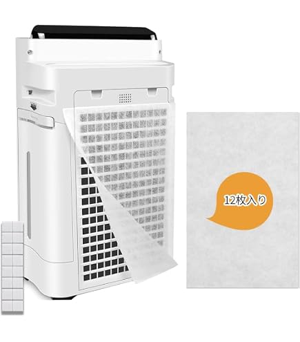 Amazon.co.jp: （6枚入） 使い捨てフィルター対応 空気清浄機 FU-T40-W