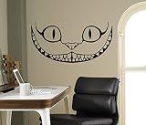 笑顔の国のアリスCheshire Catビニールデカール壁ステッカーCartoonsホーム内部子供キッズ部屋インテリア11（AIW )