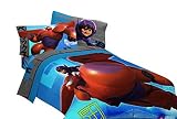 Disney Big Hero 6-Heroic Robot 64 by 86-Inch Microfiber Comforter, Twin [並行輸入品]