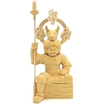 Amazon｜栗田こだわり仏像 【諸天神】 牛頭天王座像 (総高21cm