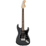 Squier by Fender エレキギター Affinity Series™ Stratocaster® HH, Laurel Fingerboard, Black Pickguard, Charcoal Frost Metallic ソフトケー