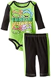 Teenage Mutant Ninja Turtles Baby Boys ' 2ピースボディスーツとパンツセット カラー: グリーン