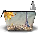 ストレージポータブルバッグコスメティックポーチフランスパリエッフェル塔大容量Make Up Purse Medicine台形Toiletry Bags
