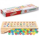 [Mishion]Mishion Animation Rainbow Rings Dominos Baby Early Educational Toys Montessori Teaching Pre